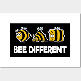 Bee Different Bees Beekeeper Cute Honey Individual Posters and Art